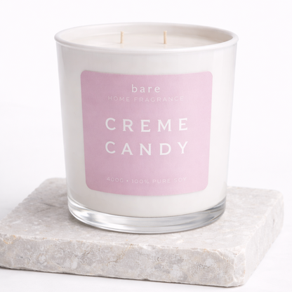 Kayali Vanilla rock candy bare home fragrance creme candy candle