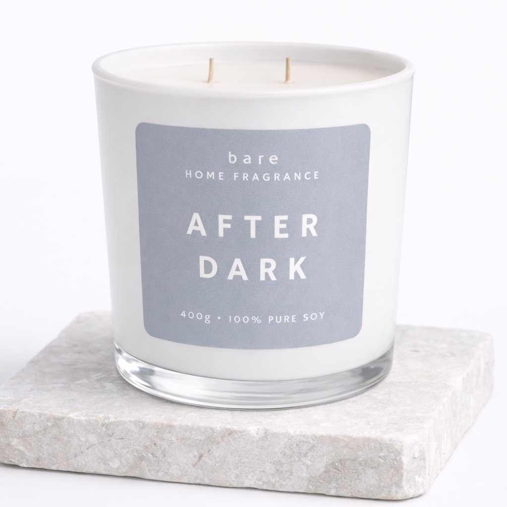 Black opium perfume. bare home fragrance after dark soy wax candle